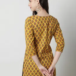 KALINI Ethnic Motifs Printed Pure Cotton Kurti image 2