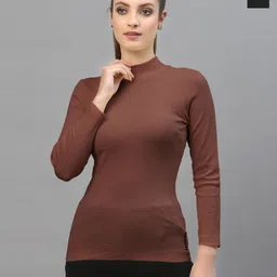 Friskers Pack of 2 High Neck Cotton Tops-image-42