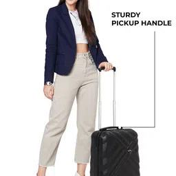 Stony Brook By Nasher Miles Crystal Hard-Sided Polycarbonate Cabin Trolley Bag image 4