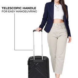 Stony Brook By Nasher Miles Crystal Hard-Sided Polycarbonate Cabin Trolley Bag image 5