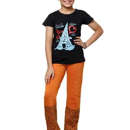 IndiWeaves Girls Pack of 3 Printed Mid-Rise Straight Fit Woollen Palazzos image 2