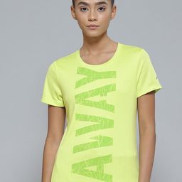 Alcis Women Green Typography Printed Slim Fit T-shirt-picture-49