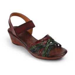 PEPPER Womens Maroon Wedges Heels-picture-16