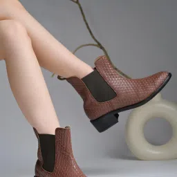 HVNLY by Shoetopia Womens Fashion Chelsea Boots Brown Boots-image-26