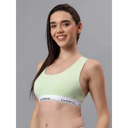 La Intimo Green Solid Seamless Padded Bra image 3