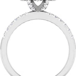 avsar R-3736 14kt Cubic Zirconia White Gold ring image 3