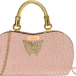 navela Women Pink Pouch Potli-picture-26