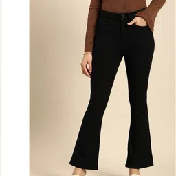 1daystreet Women Boot-Leg High Rise Black Jeans-picture-43