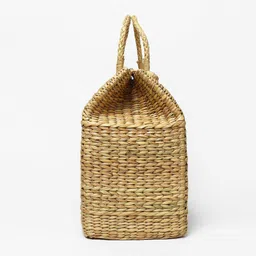 habereindia Picnic Baskets | Lunch Basket | Cane or Jute Basket | Cane Basket for Gifting | Wicker Baskets (X - Large: 42x25x43 cm) image 4