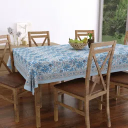 texstylers Cotton 6 Seater Floral Table Cover image 1