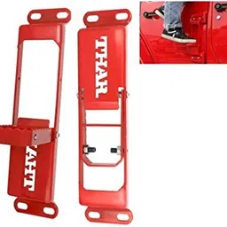 bubu Red Door Hinge Step with Folding Foot Pedal, Compatible for Thar,jeep Car Pedal Assembly image 3