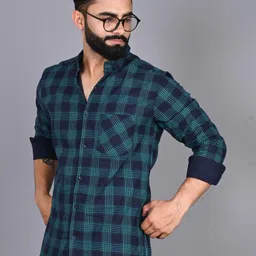 fubar Men Slim Fit Checkered Casual Shirt image 2