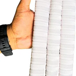 aoko (PACK OF 1) Premium Plain White Cricket Bat Grip Ultra Tacky image 3