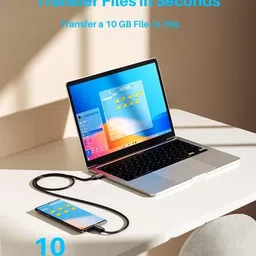 Hespa USB Type C Cable 1 m 33W Original Turbo Charger Cable | Type-A to Type-C Fast Charge Cord image 2