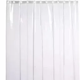 214 cm (7 ft) PVC Transparent Door Curtain Single Curtain-image-68