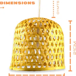 naturehouse Hanging Lamp Shade Pack of 02 Ceiling Lights, Hanging Lights (Pendant Lights), Wall Lights, Chandelier Lamp Shade image 4