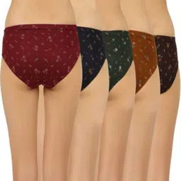 dixcy Pack of 5 Women Hipster Multicolor Panty image 2