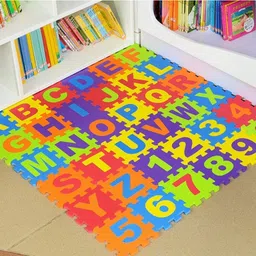 cambly Alphanumeric Non Toxic Puzzle Mat for Kids-(A-Z) & (0-9) Puzzle Learning Mat-picture-18