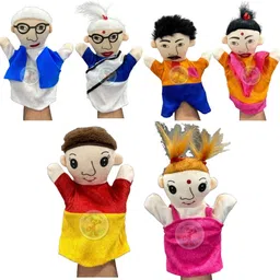 ritu shubhman's creation Storytelling Family Hand Puppets For Kids - Size 25 cm Hand Puppets-picture-18