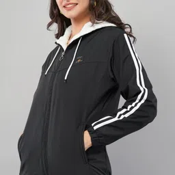 vilazo Solid Women Wind Cheater image 1