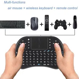 FRONY BGF_862A_Mini Wireless Keyboard with Light with Attach, Mouse for pc, Tablets Wireless Thumb-size Multi-device Keyboard Compatible with Desktop, Laptop, Mac Easy to Use,Plug and Play,Quick, Comfy Durable body image 1