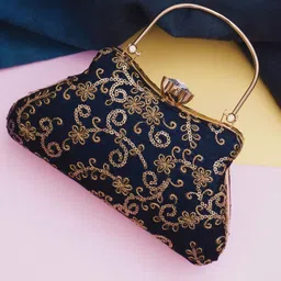 for the beautiful you Party Blue Clutch-picture-31