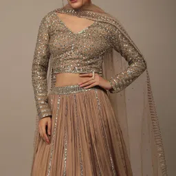 house of common Embellished Semi Stitched Lehenga Choli image 2
