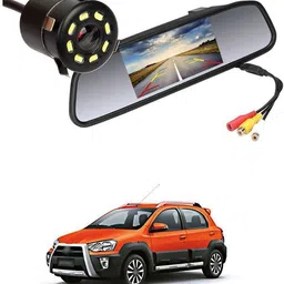 gonama 4.3 TFT LCD Car Rear View Mirror Monitor Kit With Reverse Reversing Camera s23 4.3 TFT LCD Car Rear View Mirror Monitor Kit With Reverse Reversing Camera s23 Parking Sensor image 1