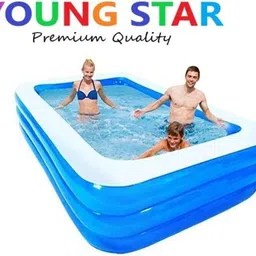 ecom bharat PREMIUM 10 Fts LENGTH AND 6 Fts WIDTH RECTANGULAR WATER SWIMMING POOL Inflatable Swimming Pool, Inflatable Toy Pump image 3