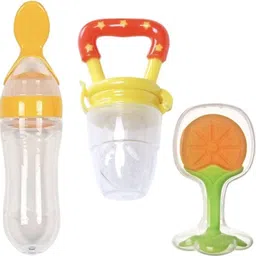 nxgtya Combo of Food Feeder & Baby Fruit Nibbler & Silicone Teether for 3 -24 M Baby - silicone-picture-13