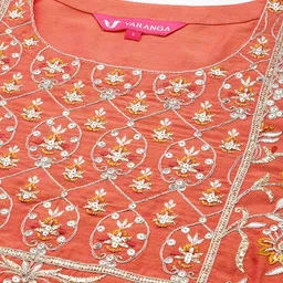 Varanga Women Embroidered Sequinned Kurta with Trousers & With Dupatta image 2