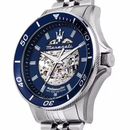 Maserati Men Stainless Steel Bracelet Style Straps Analogue Automatic Motion Powered Watch image 4