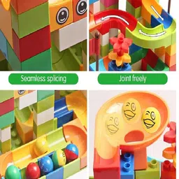 ADKD Kids Marble Run Race Track Building Blocks and Brick-picture-28