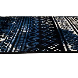 modefe Blue Abstract Nylon 3 ft x 5 ft Machine Made Carpet image 5