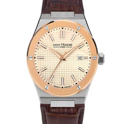 SAINT HONORE PARIS Men Patterned Dial Straps Analogue Watch H-SH-NH866025-6BGFIR-image-29