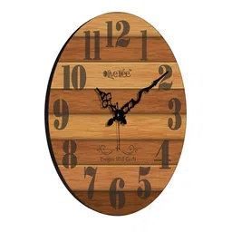 OLIVE TREE Brown Printed Analogue Contemporary Wall Clock image 5