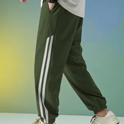 nivedanm Men Self Design Green Track Pants-picture-17