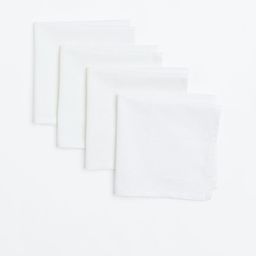 H&M White 4-Pack Cotton Napkins-picture-40