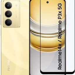 EITANSHA CREATION Edge To Edge Tempered Glass for Realme P3x 5G, realme P3x, Realme 14x 5G, realme 14x image 1