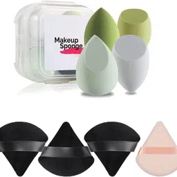 Pizza Powder Puffs + Makeup Blender sponge with Storage Box 8 pieces-image-13