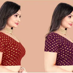 priyanka textiles Round Neck Women Blouse-picture-28