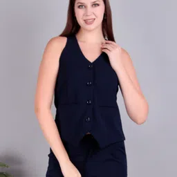 rocksy Solid Women Waistcoat-picture-37