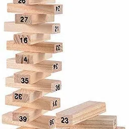 aexoniz toys Wooden Zenga Stacking & Balancing Building Block Game for 3-10 Year Old Kids image 3