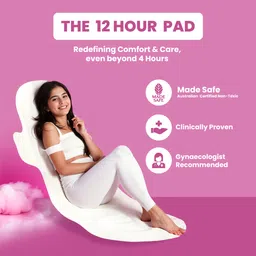 zoy Premium Soft Sanitary Pad| High Absorption, Rash Free| Size-L,Medium Flow,290mm Sanitary Pad image 2