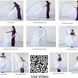 alciono Net Double bed Polyester Washable Adults Mosquito Net image 5