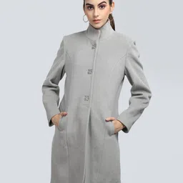 protex Wool Solid Coat For Women-picture-27