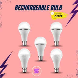 sacro Rechargeable Emergency Bulb 12W Inverter Rechargebale Emergency Bulb_Pack_5 D300 3 hrs Bulb Emergency Light-picture-15