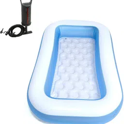 fossilbeater Combo 6 Feet Inflatable Bath Tub with Air Hand Pump Inflatable Swimming Pool-picture-17