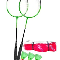 vellfire Single shaft badminton with 3pvc shuttles and 1 net Badminton Kit-picture-15