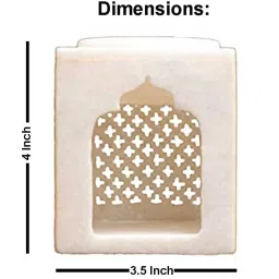 White Marble Temple Oil Diffuser with Essential Oil by Katkaria Creations image 4